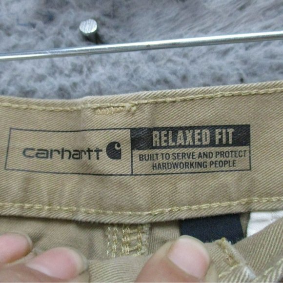 Carhartt Pants Mens 36x34 Brown Cotton Mid Rise Relaxed Fit Twill Work - Picture 4 of 16